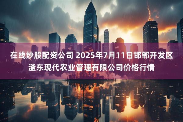 在线炒股配资公司 2025年7月11日邯郸开发区滏东现代农业管理有限公司价格行情