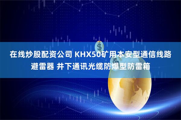 在线炒股配资公司 KHX50矿用本安型通信线路避雷器 井下通讯光缆防爆型防雷箱