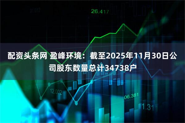 配资头条网 盈峰环境：截至2025年11月30日公司股东数量总计34738户